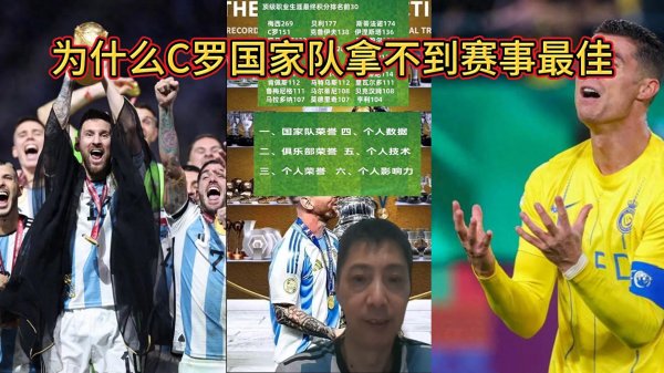 为什么C罗国家队总是拿不到赛事最佳
