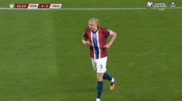 半场戴帽！哈兰德连入3球，挪威4-0领跑  摩尔多瓦
