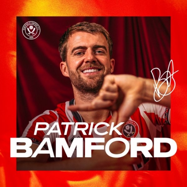 官方：32岁自由身前场球员班福德加盟英冠谢菲联 合同至明年1月